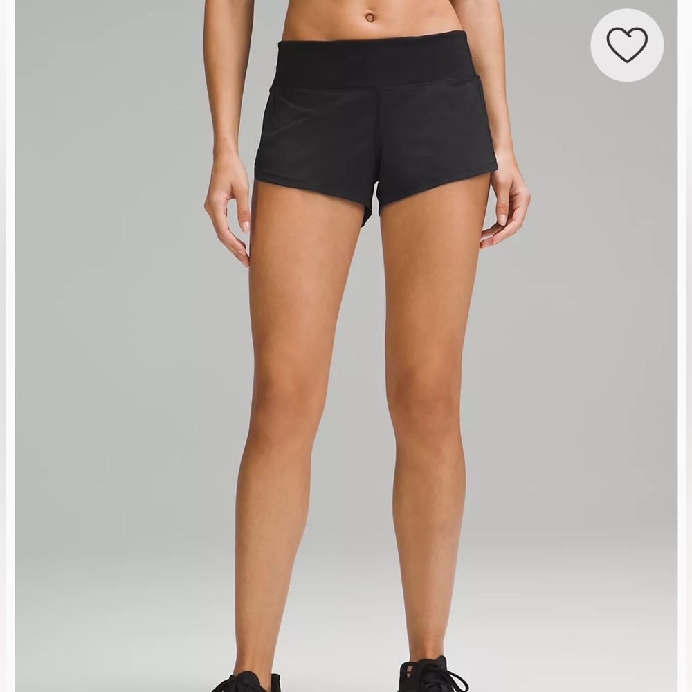 Lululemon Black Speed Up Short